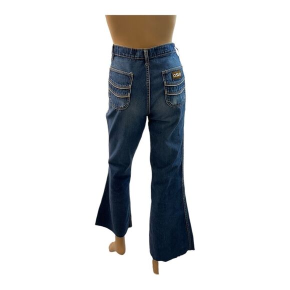 Oslo The Masterpiece Women’s Blue Vintage Denim Jeans Bootcamps Size 32. - Picture 4 of 12